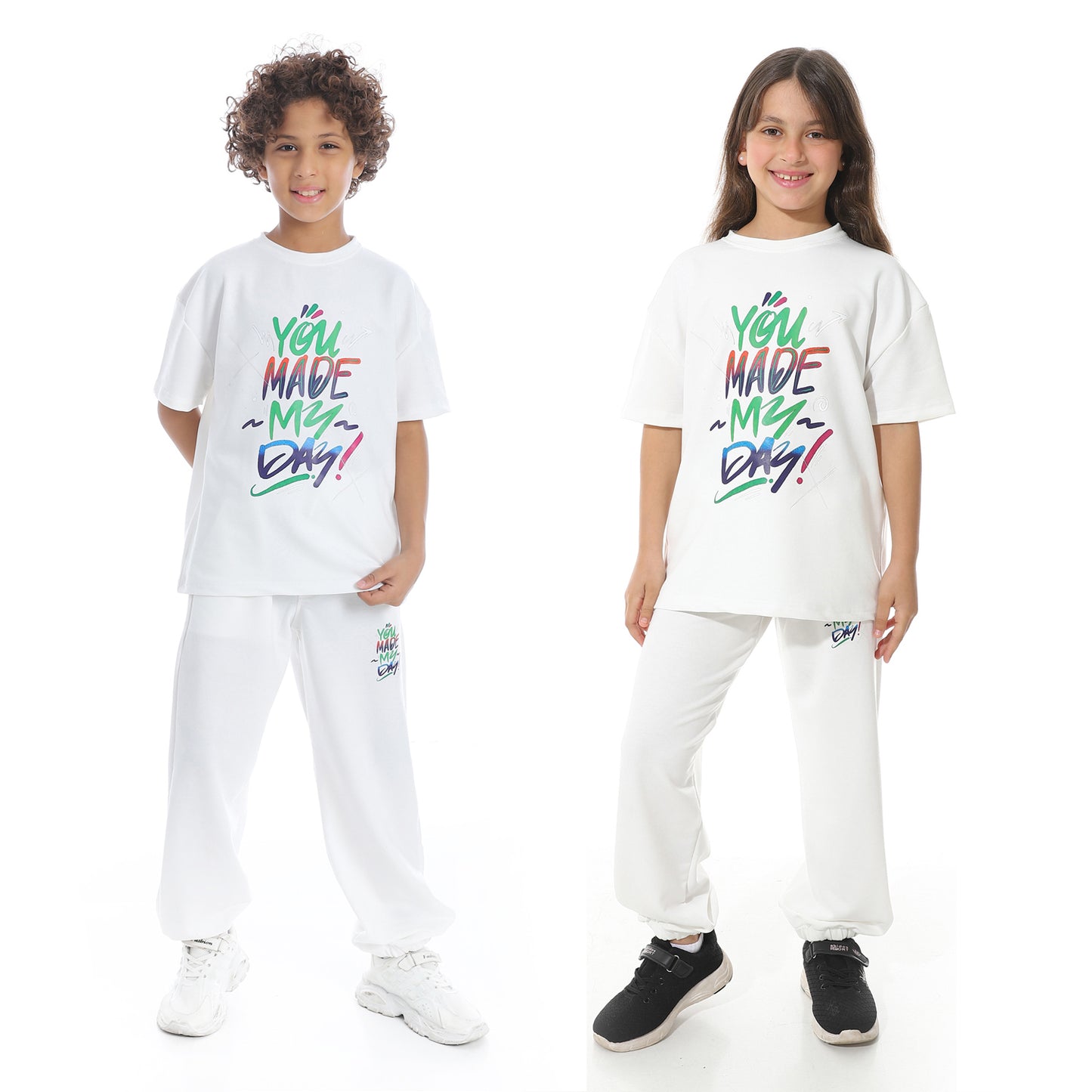 Front Printed Pajama Set With Pant