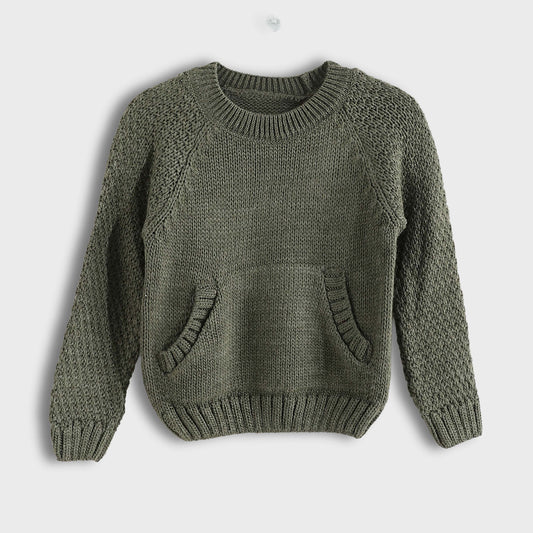 Bucklet Neck Round with Pocket