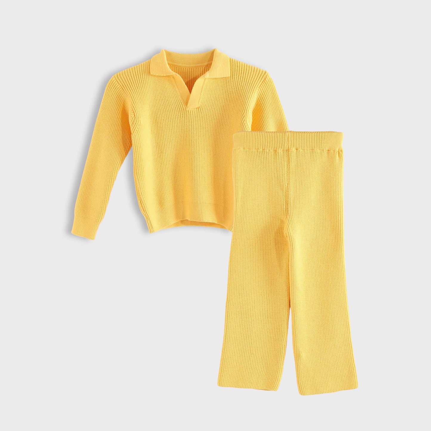 Knitted Set Tshirt + Pants