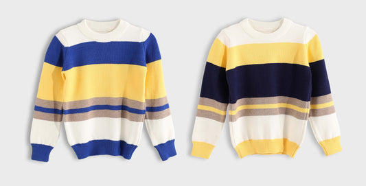 Bundle of 2 Pullover Bucklet Round Neck