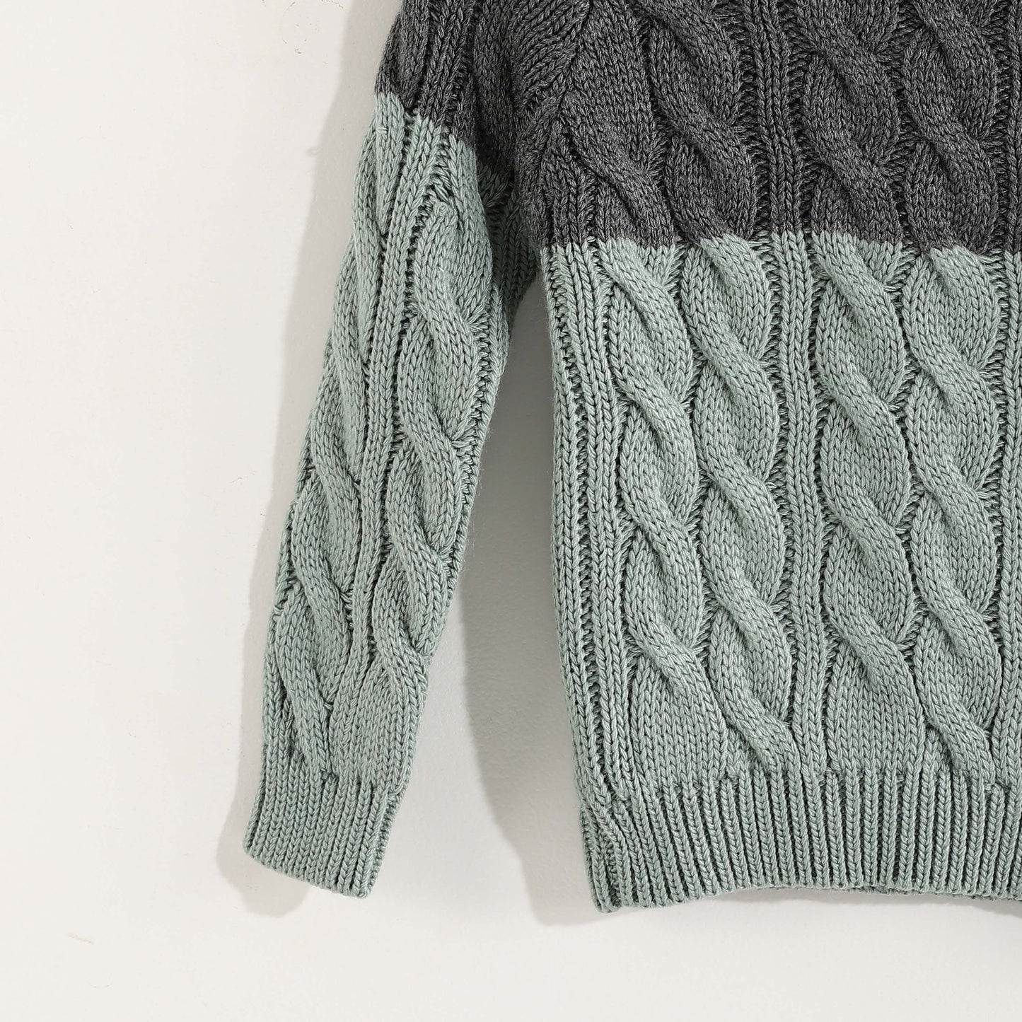 Pullover Round Knitted Mini Neck