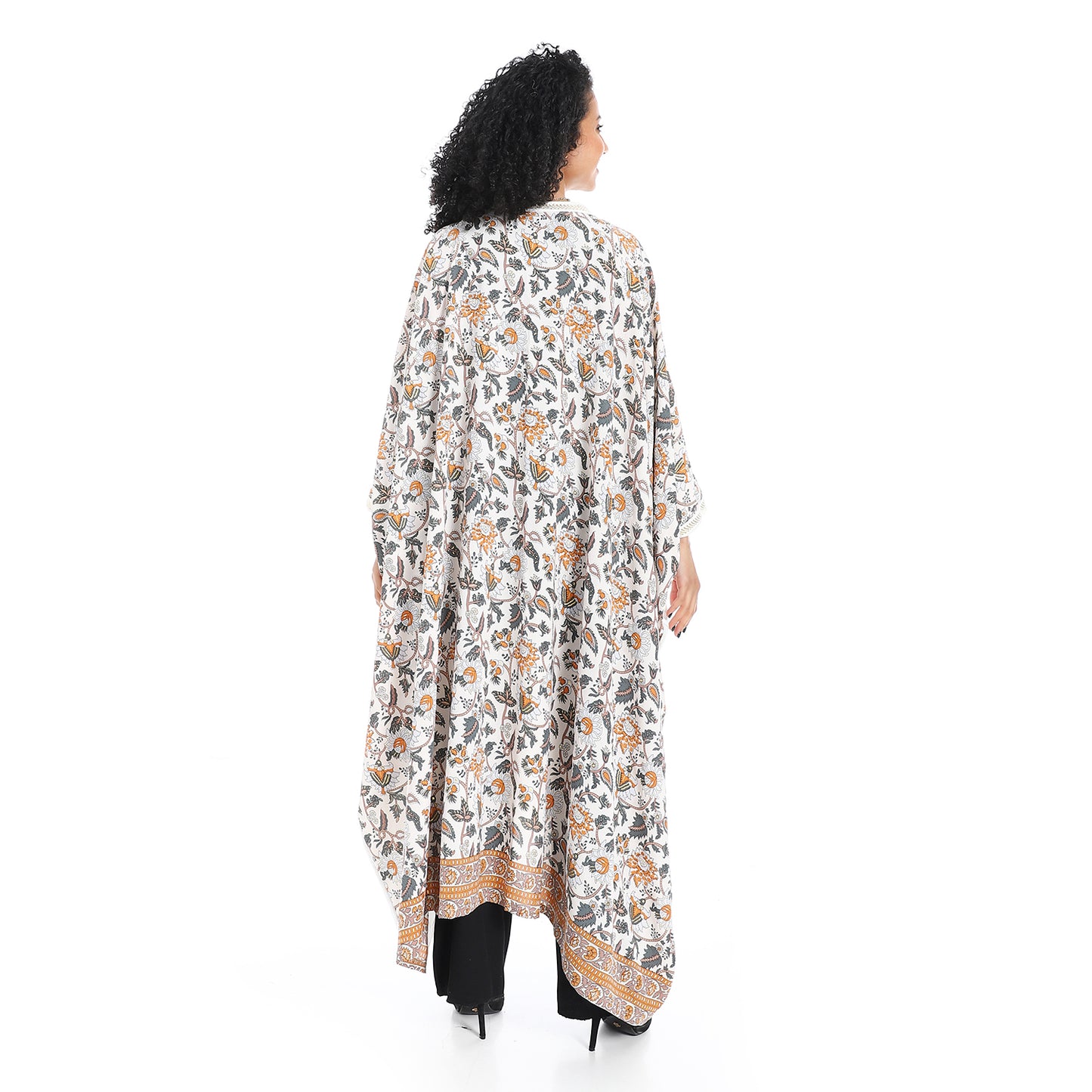 Plain chest patterned women's cardigan