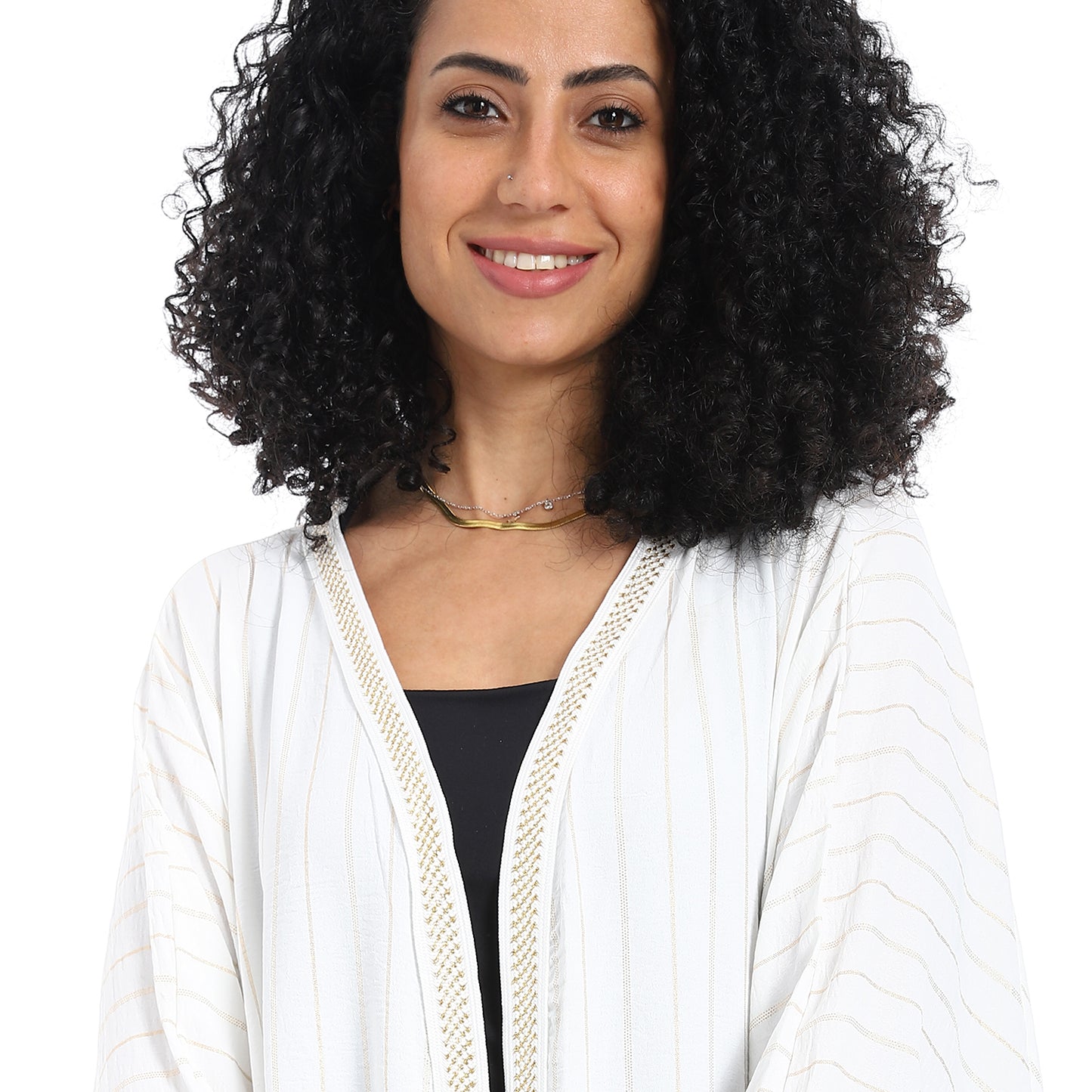 Striped women's cardigan