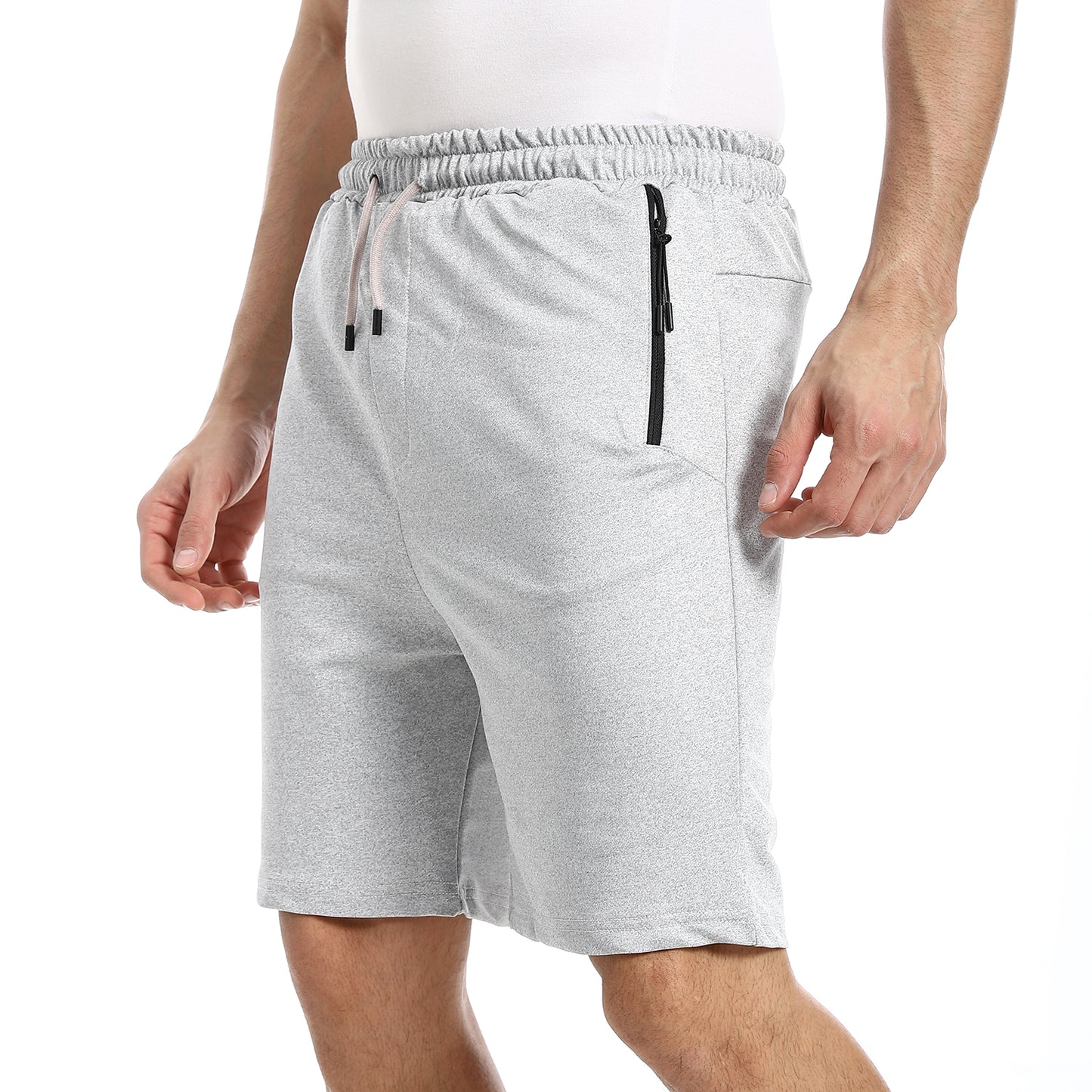 summer Melton shorts with zipper