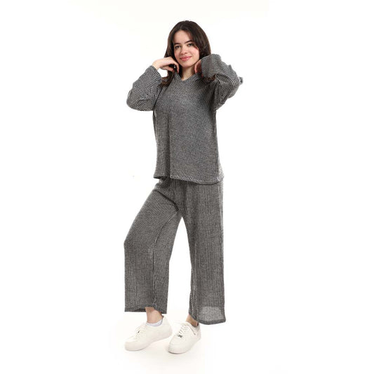 Casual Hoodie and Jogger Sweatpants Set