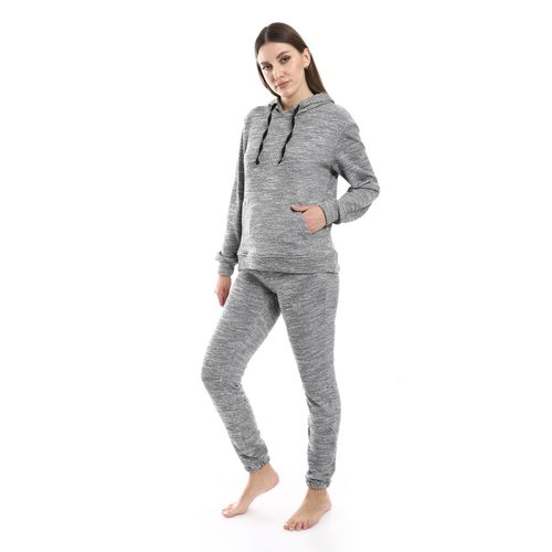 kady Kangaroo Pockets Hooded Pajama Set women