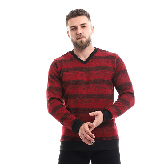 offcliff Men stripped V-neck pull over