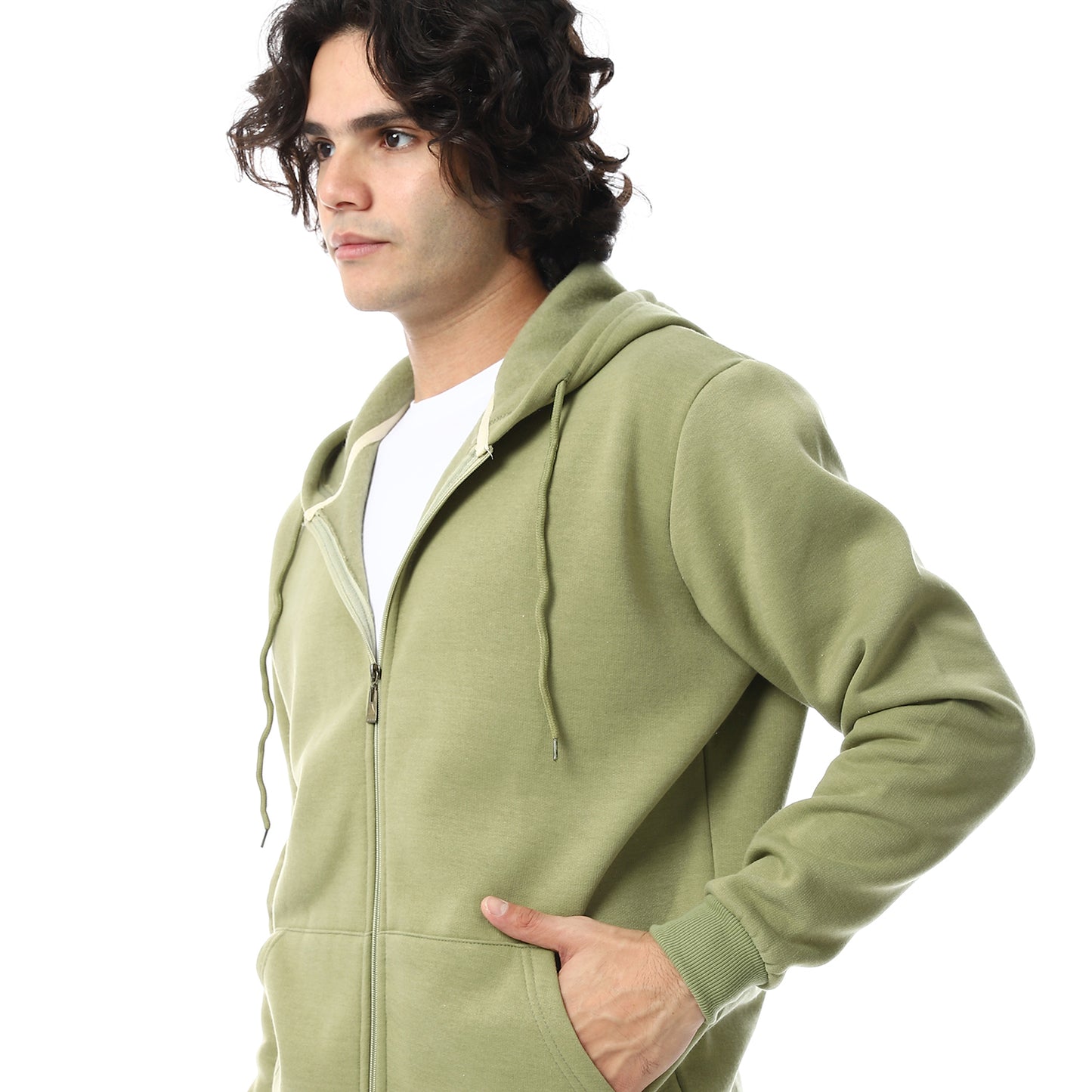 Comfy Plain Zipped Sweatshirt