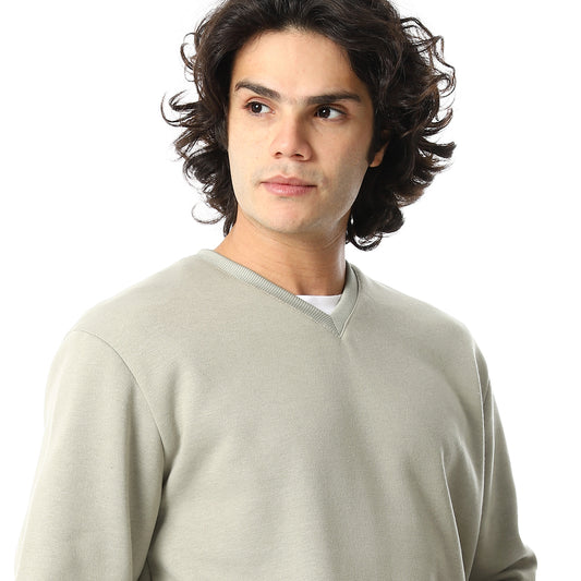 Plain Casual Sweatshirt