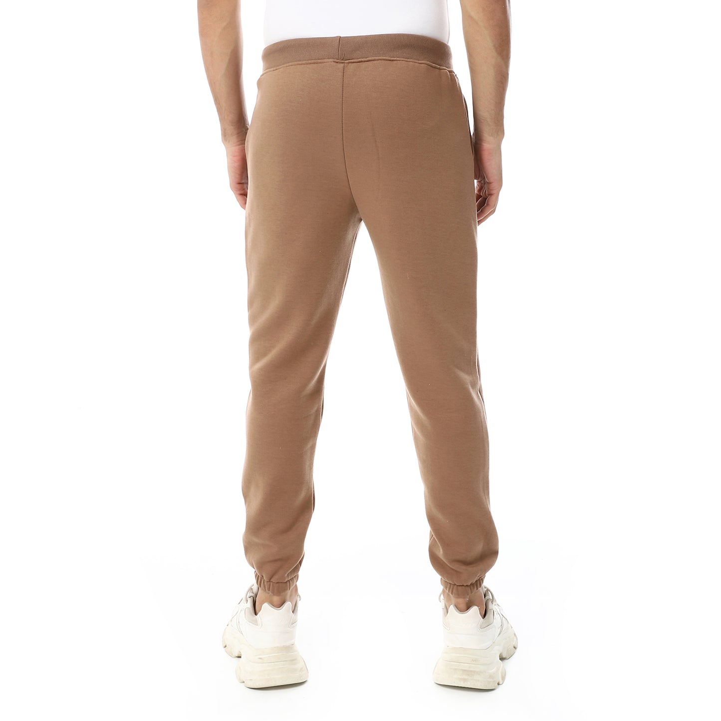 Plain Comfy Elastic Waist Sweatpants