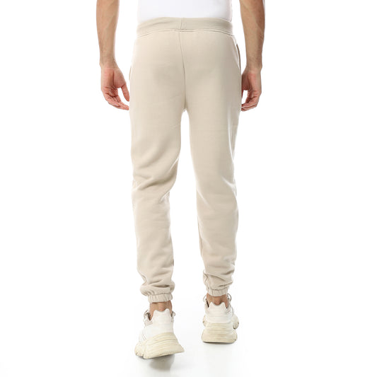Plain Comfy Elastic Waist Sweatpants