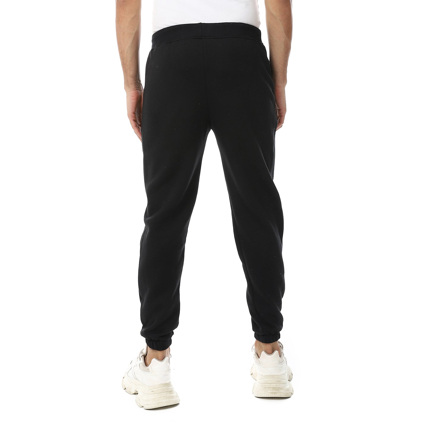 Plain Comfy Elastic Waist Sweatpants