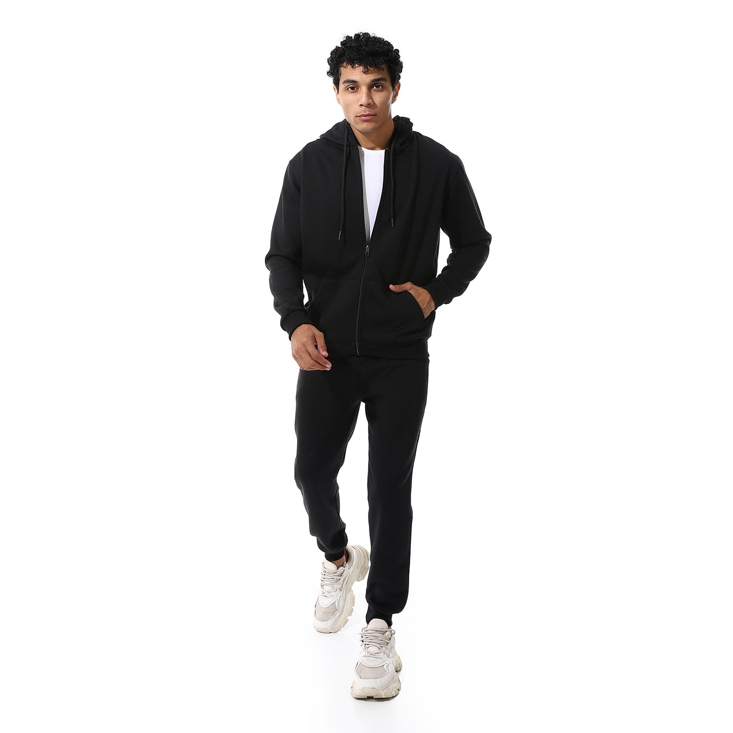 Active Casual Plain Tracksuit Set