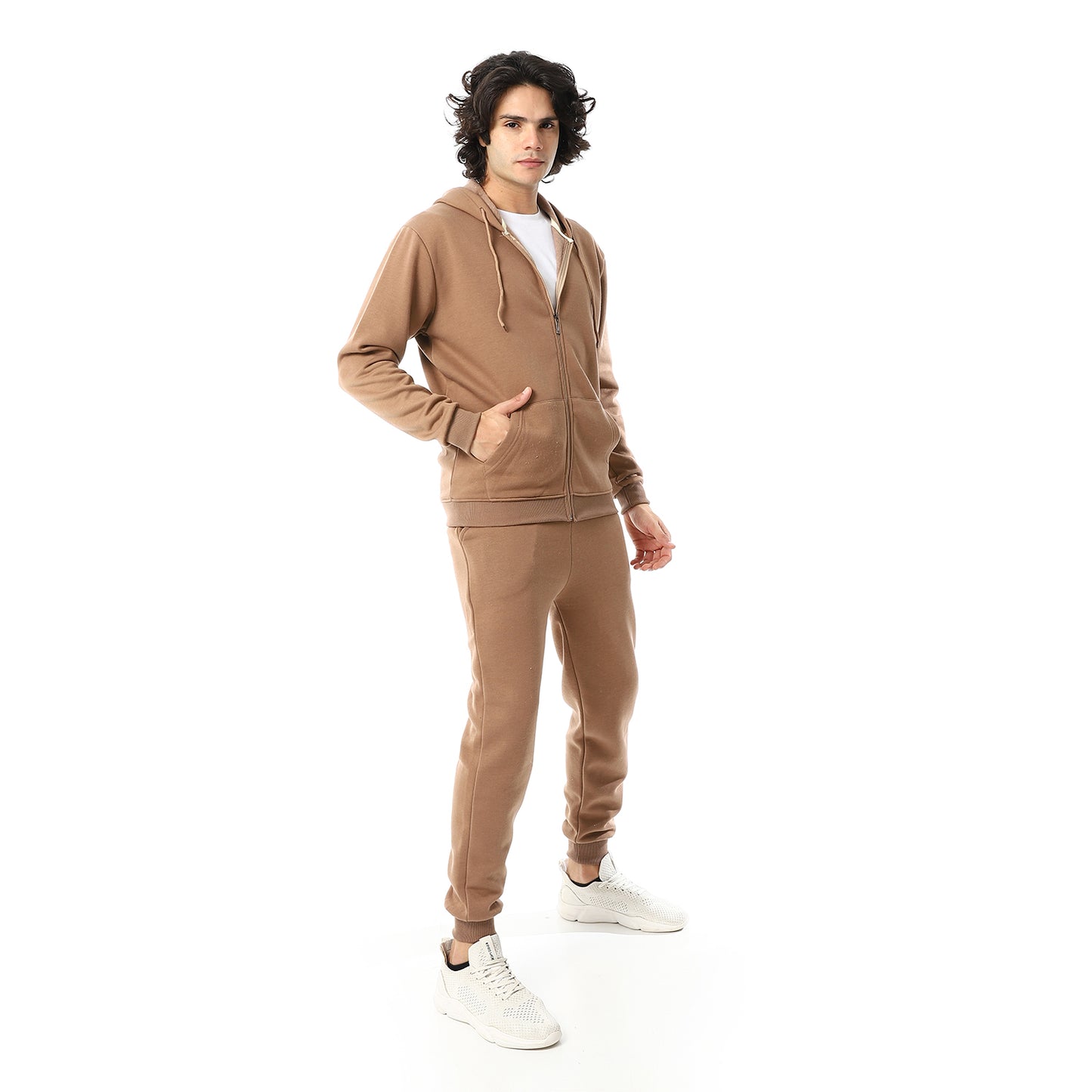 Active Casual Plain Tracksuit Set