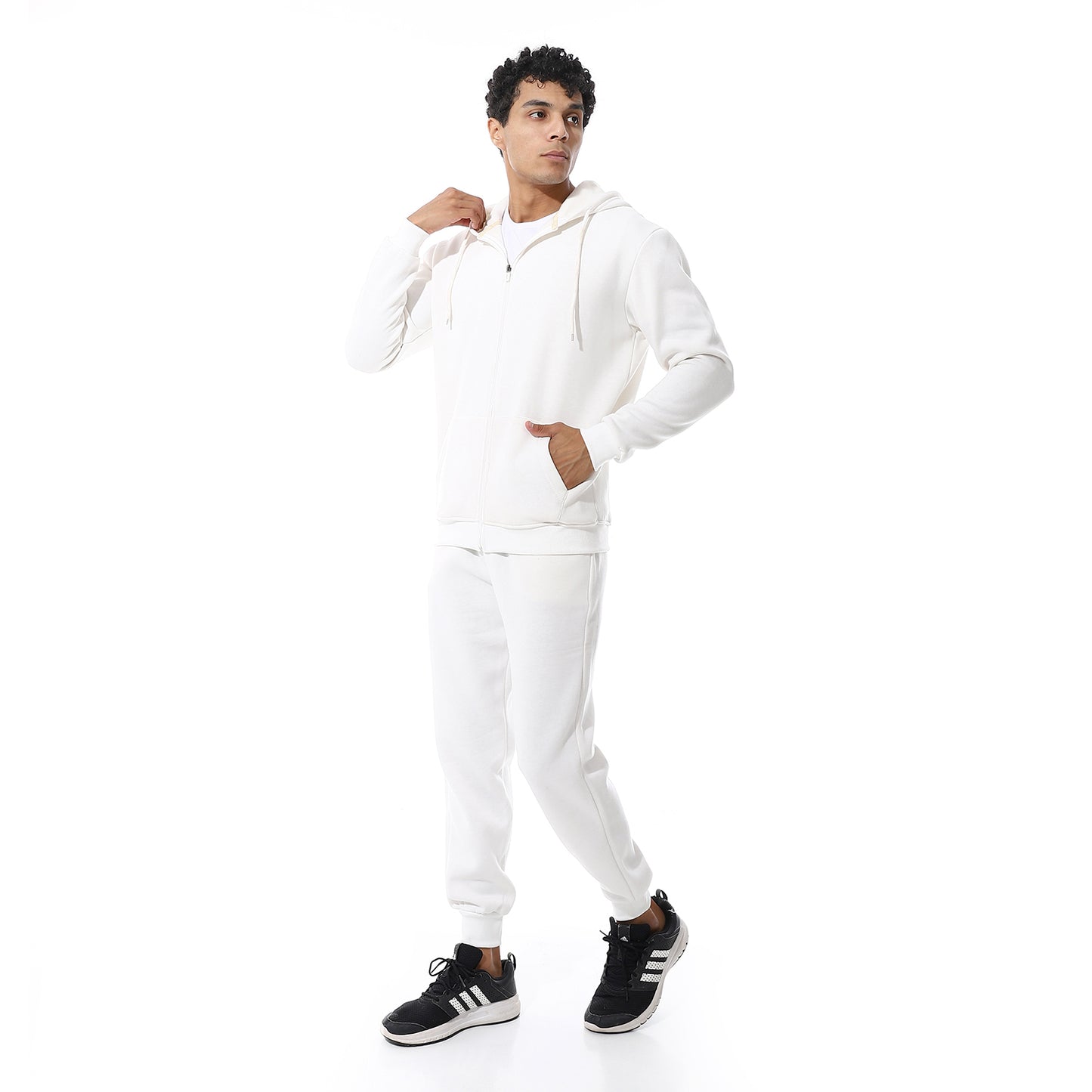 Active Casual Plain Tracksuit Set