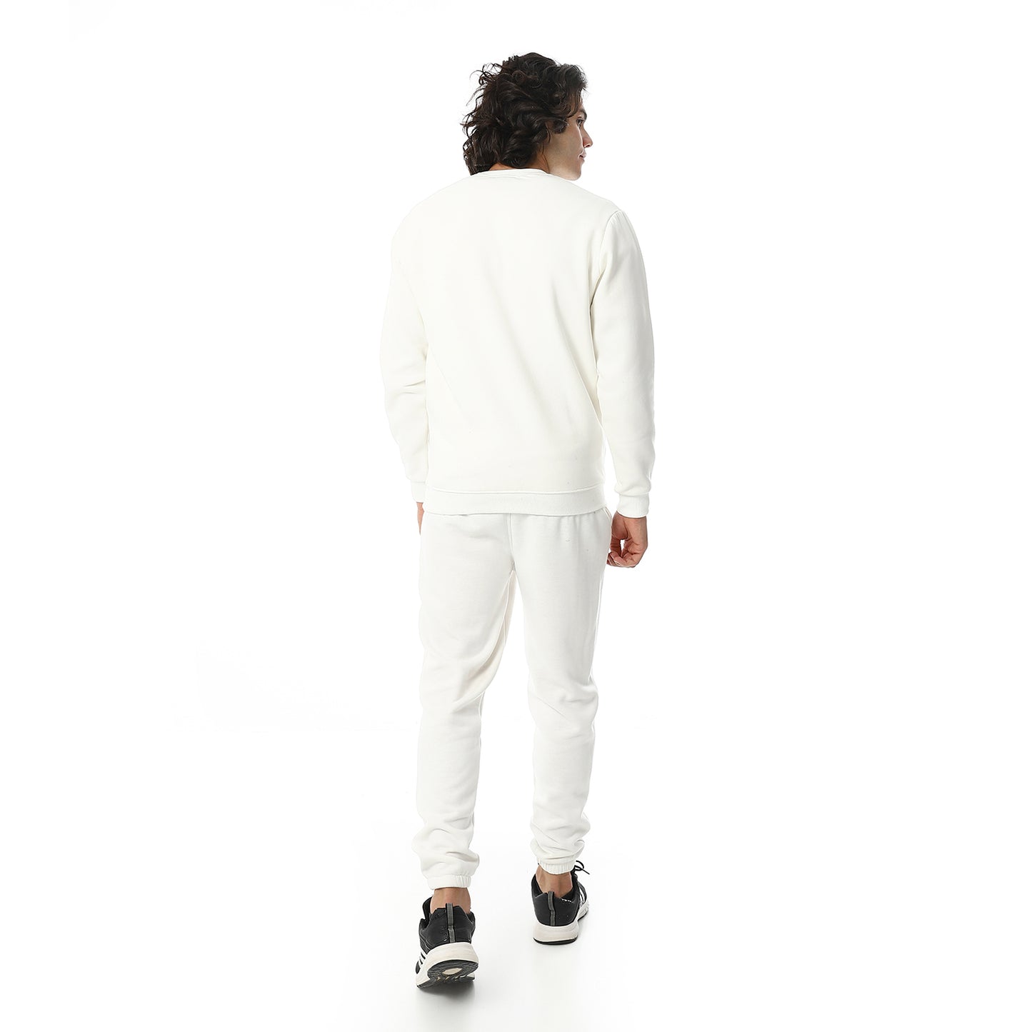 Round Neck Plain British Cozy Tracksuit Set