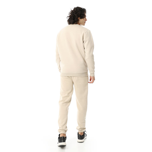 Crew Neck With Elastic Ankle British Tracksuit Set