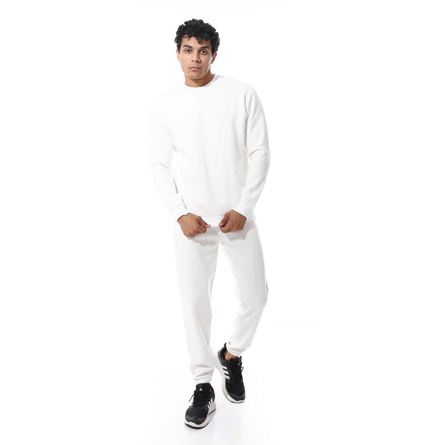 Crew Neck With Elastic Ankle British Tracksuit Set