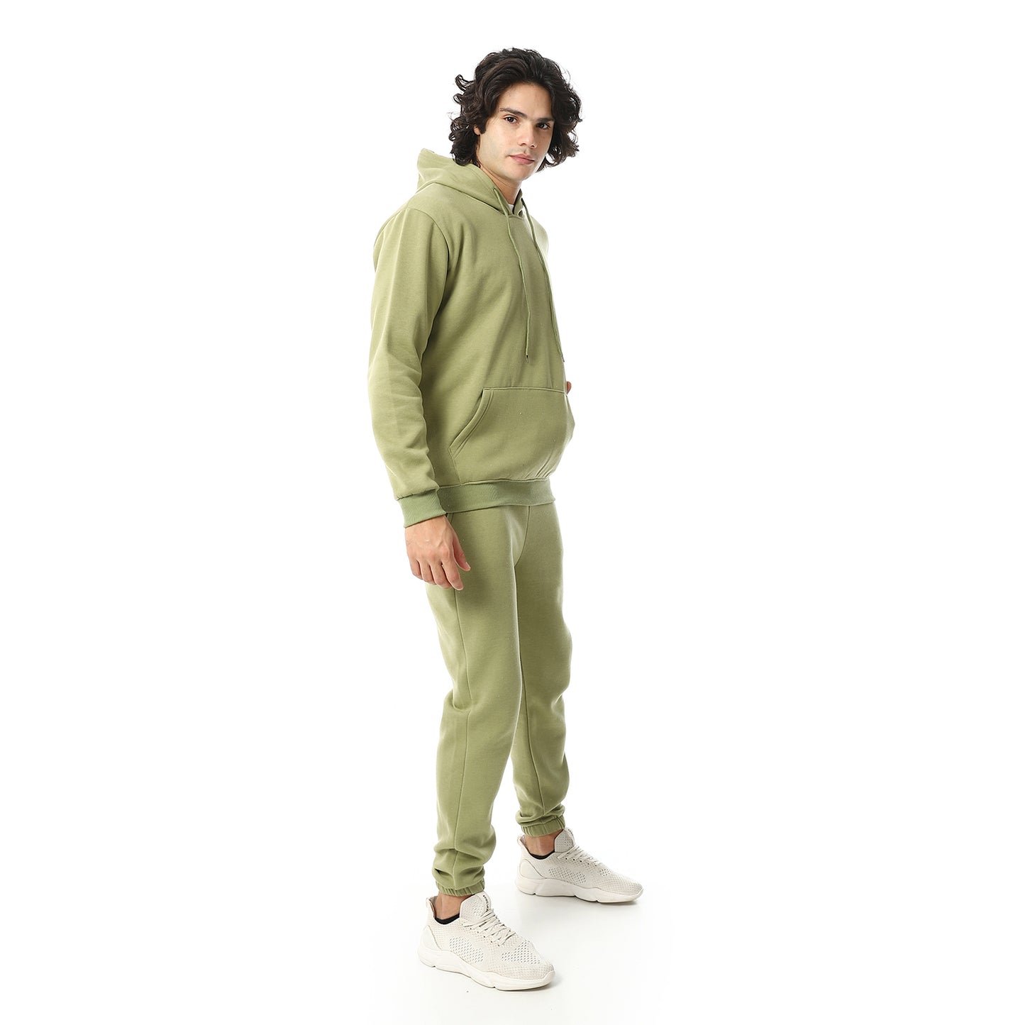 Elastic Ankle Comfy Hooded Tracksuit Set