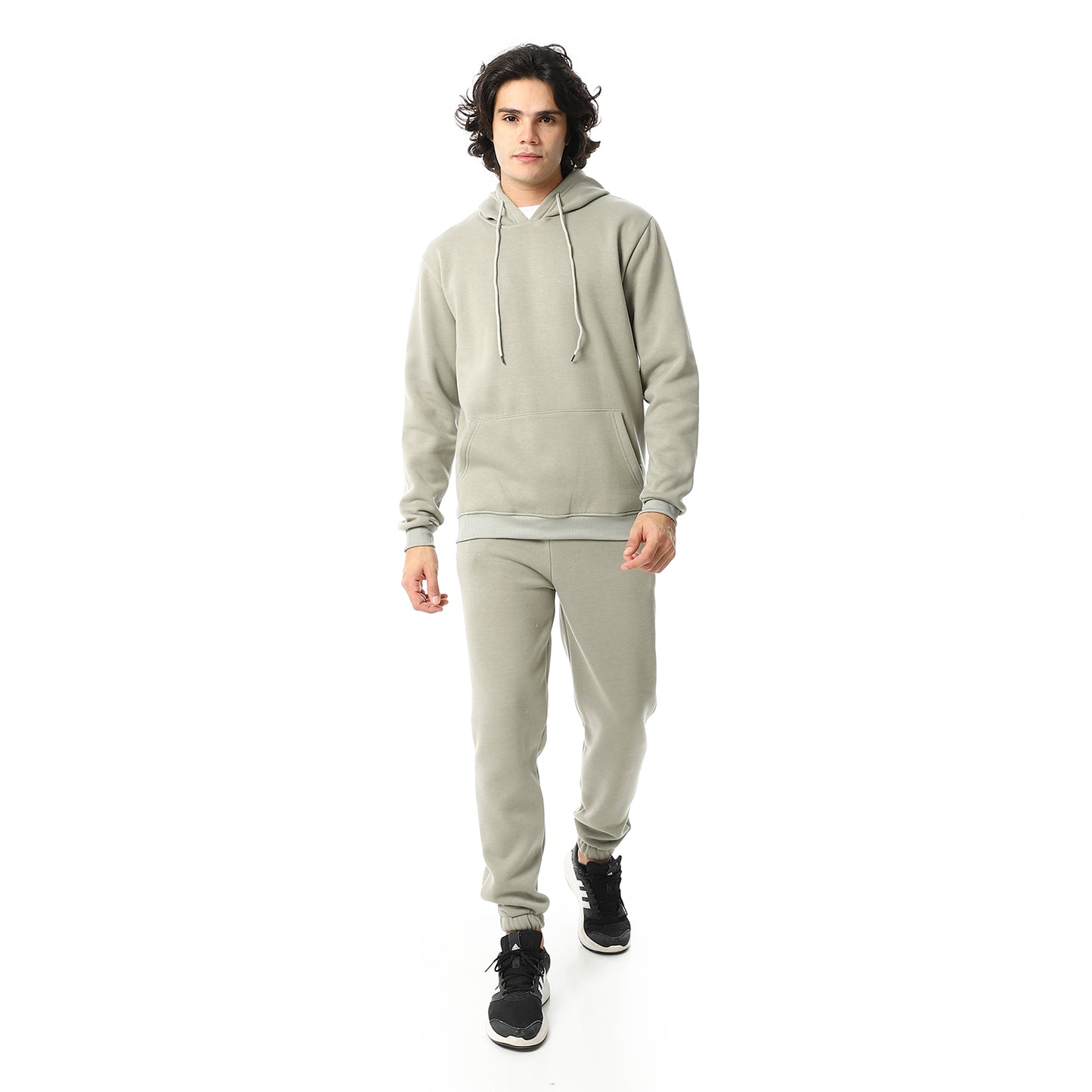 Elastic Ankle Comfy Hooded Tracksuit Set