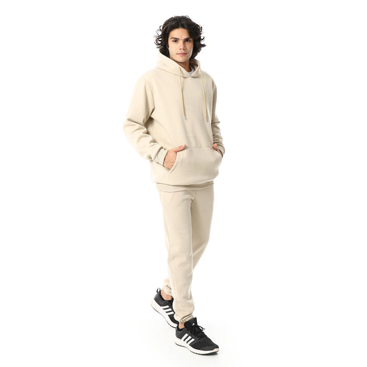 Elastic Ankle Comfy Hooded Tracksuit Set