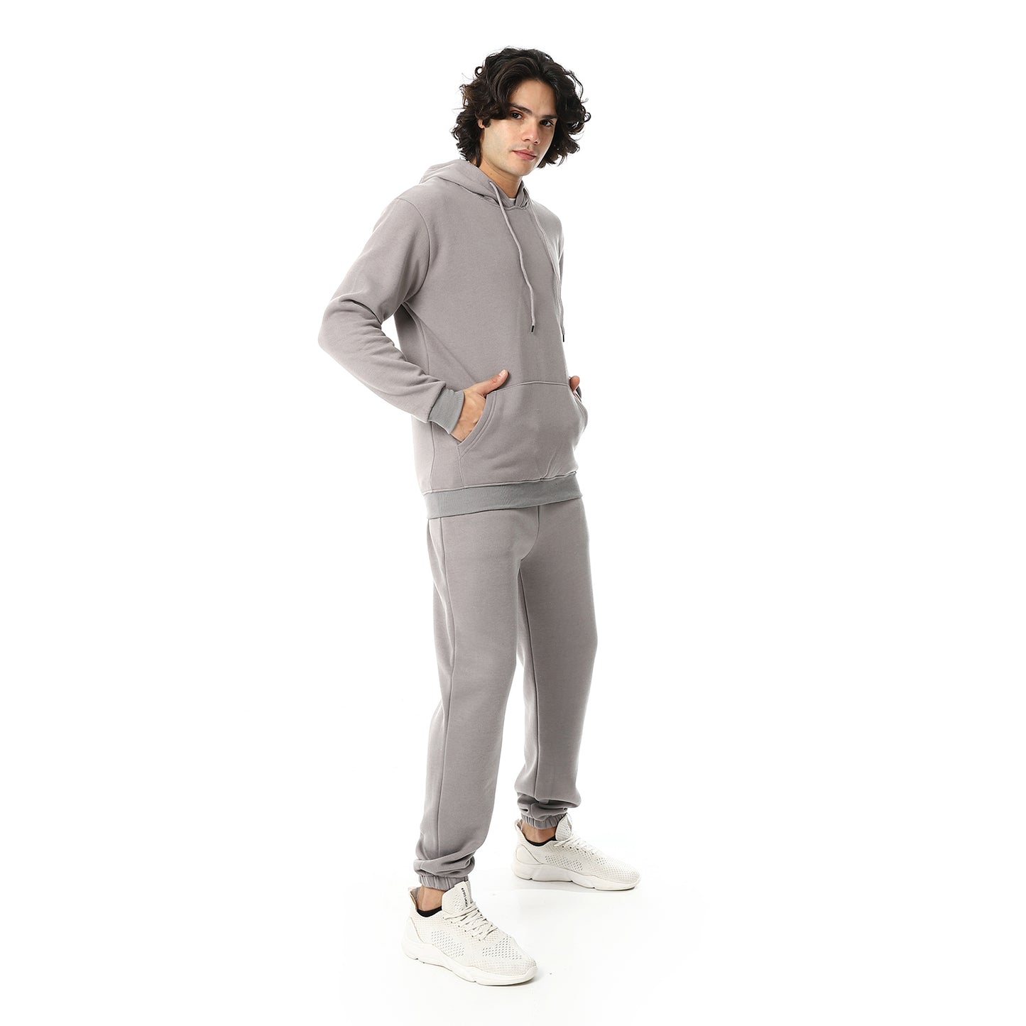 Elastic Ankle Comfy Hooded Tracksuit Set