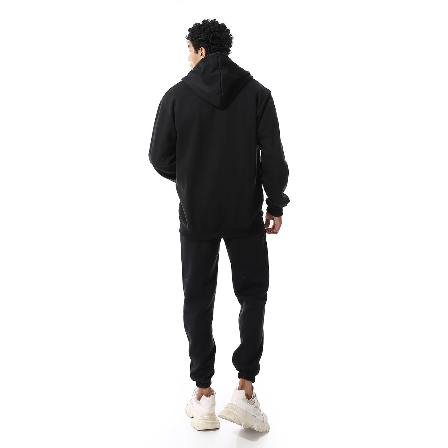Comfy Hooded Neck & Elastic Waist Tracksuit Set