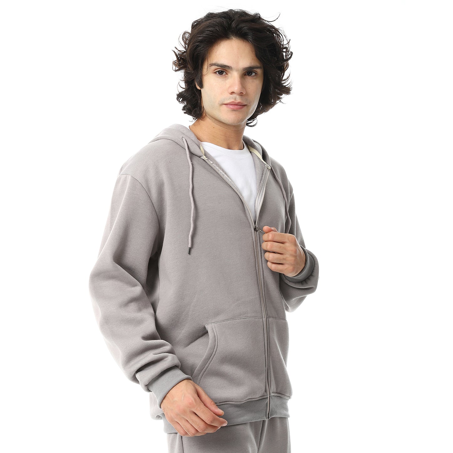 Comfy Hooded Neck & Elastic Waist Tracksuit Set