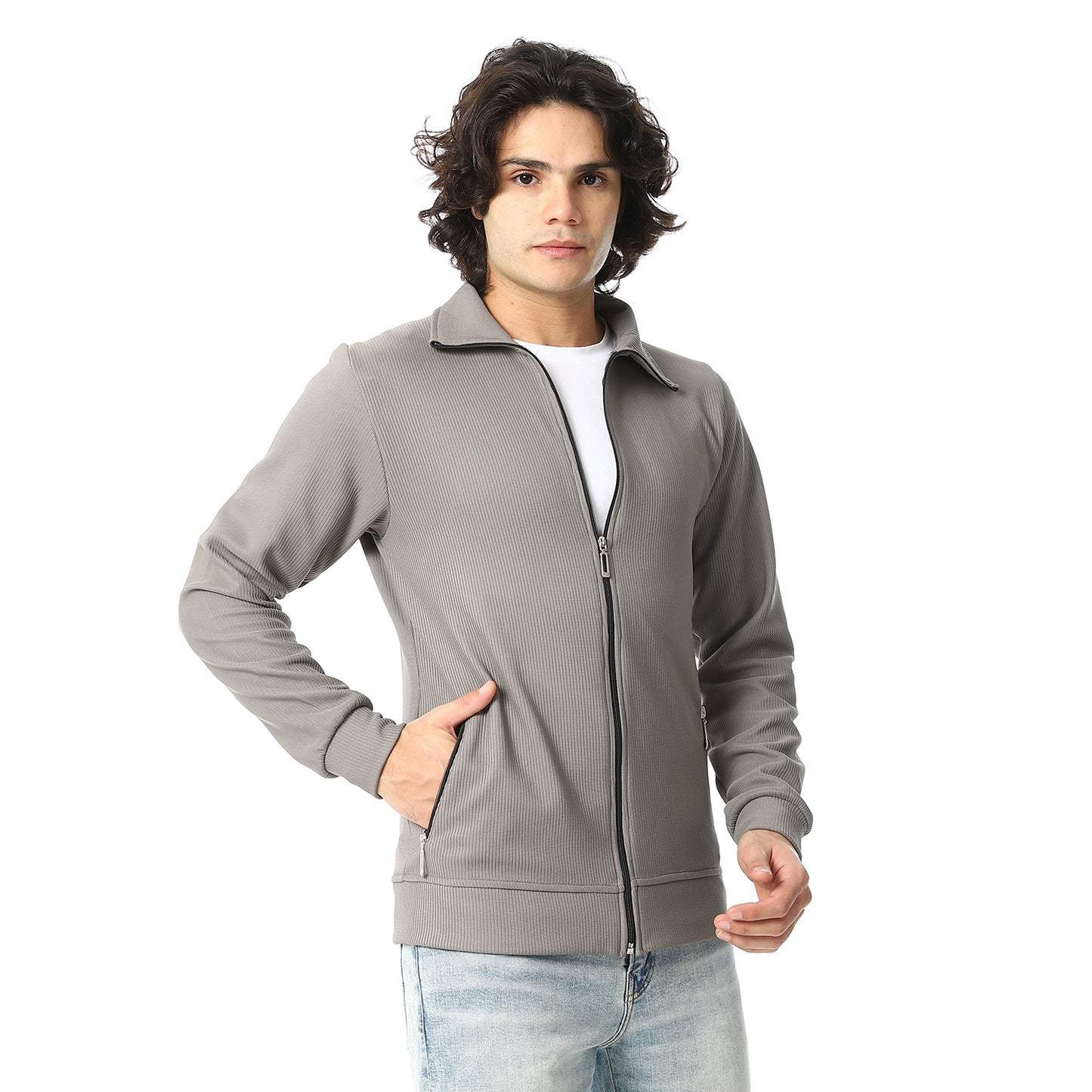 Casual Zipped Sweatshirt