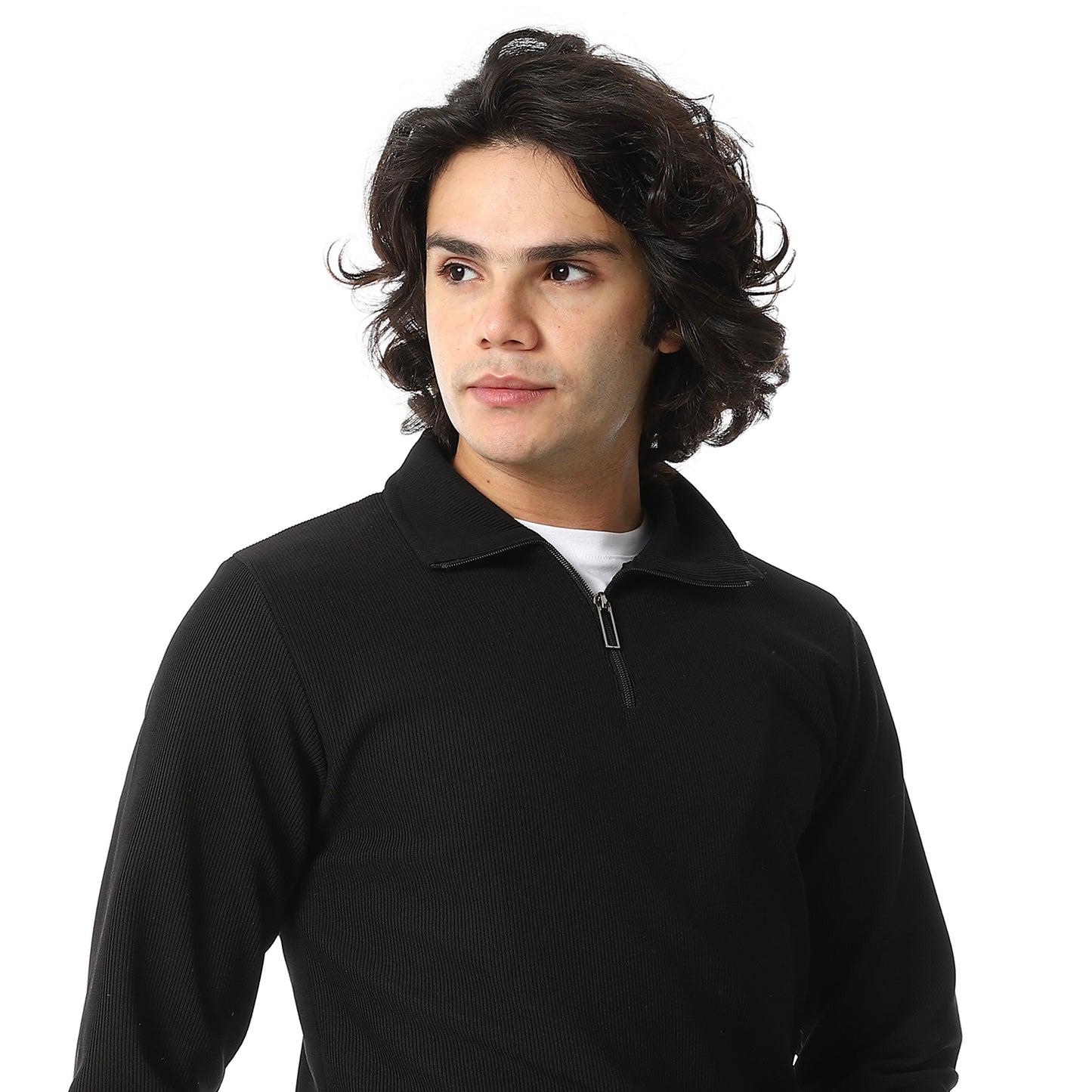 Zipped Neck Casual Tracksuit Set