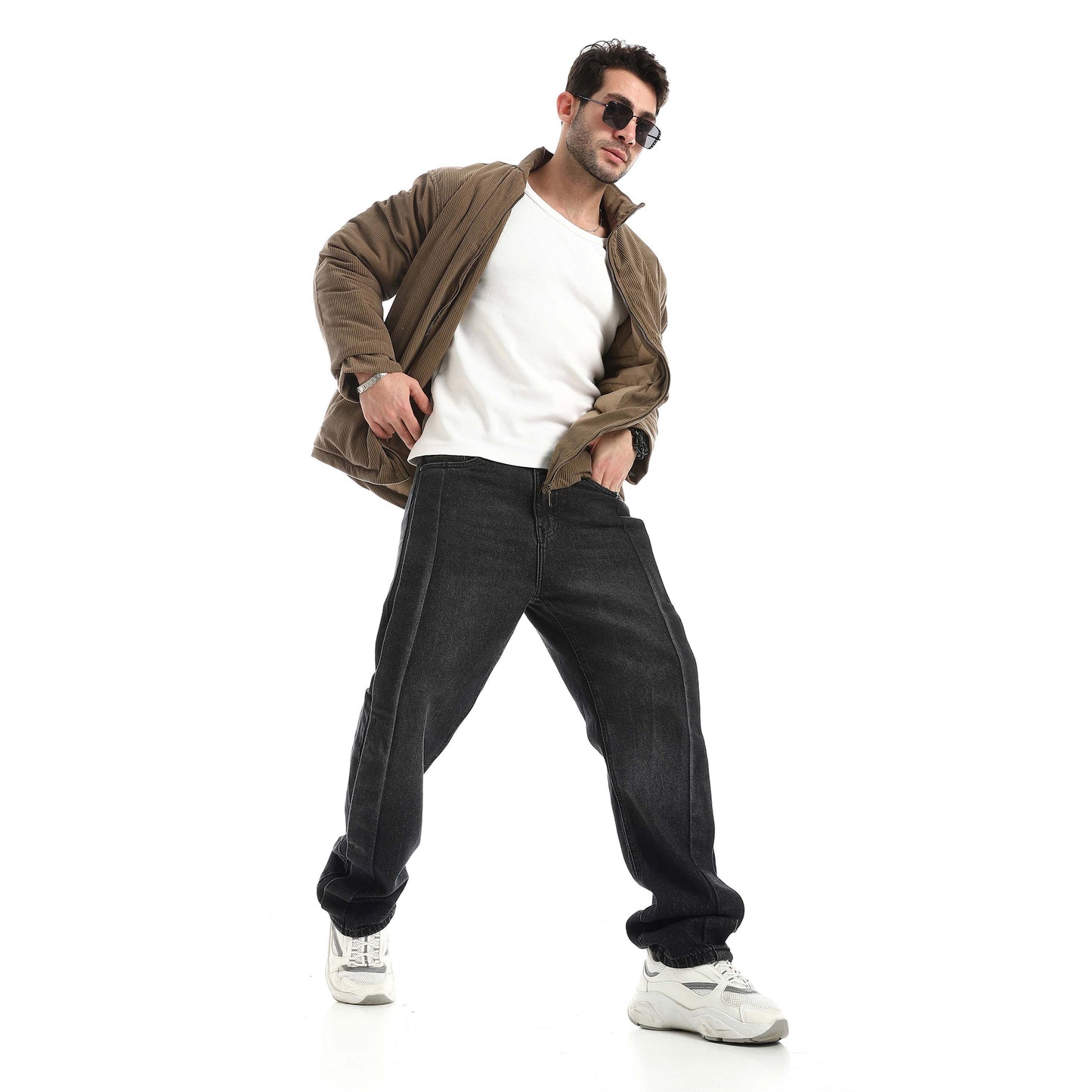 Plush jacket with zipper