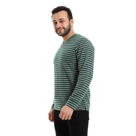 off cliff V-Neck Pajama Top men