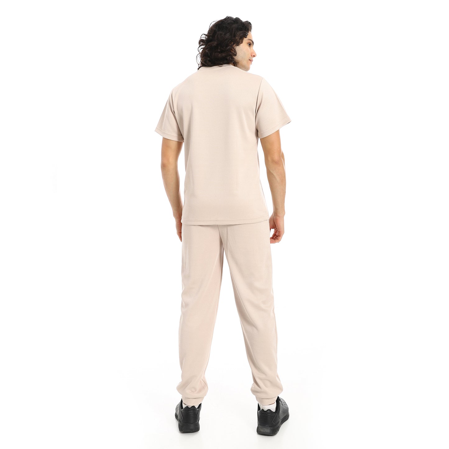 Short Sleeves Slip On T-Shirt and Pants Set