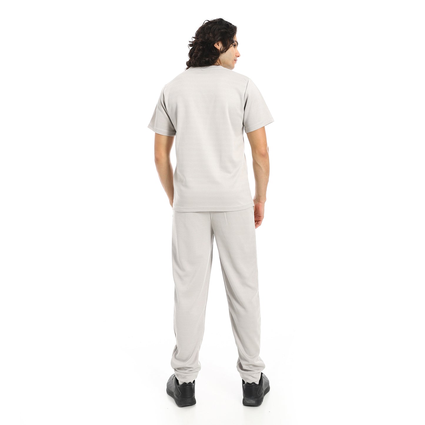 Short Sleeves Slip On T-Shirt and Pants Set