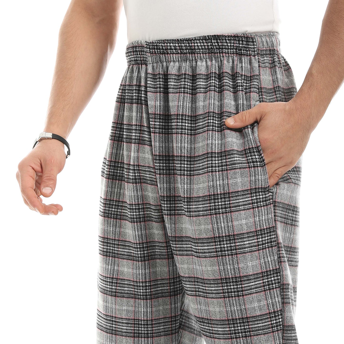 Red Circle Gingham Pant Men