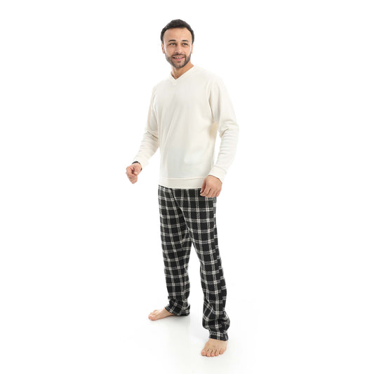 Falafel V Neck Pajamas with Karwa Pants