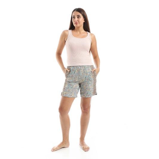 Jamila A set of Cut Derby and wooded shorts women