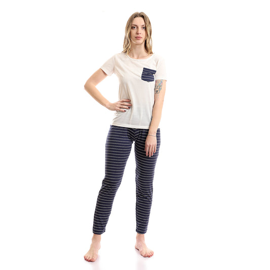 Striped Pants Set
