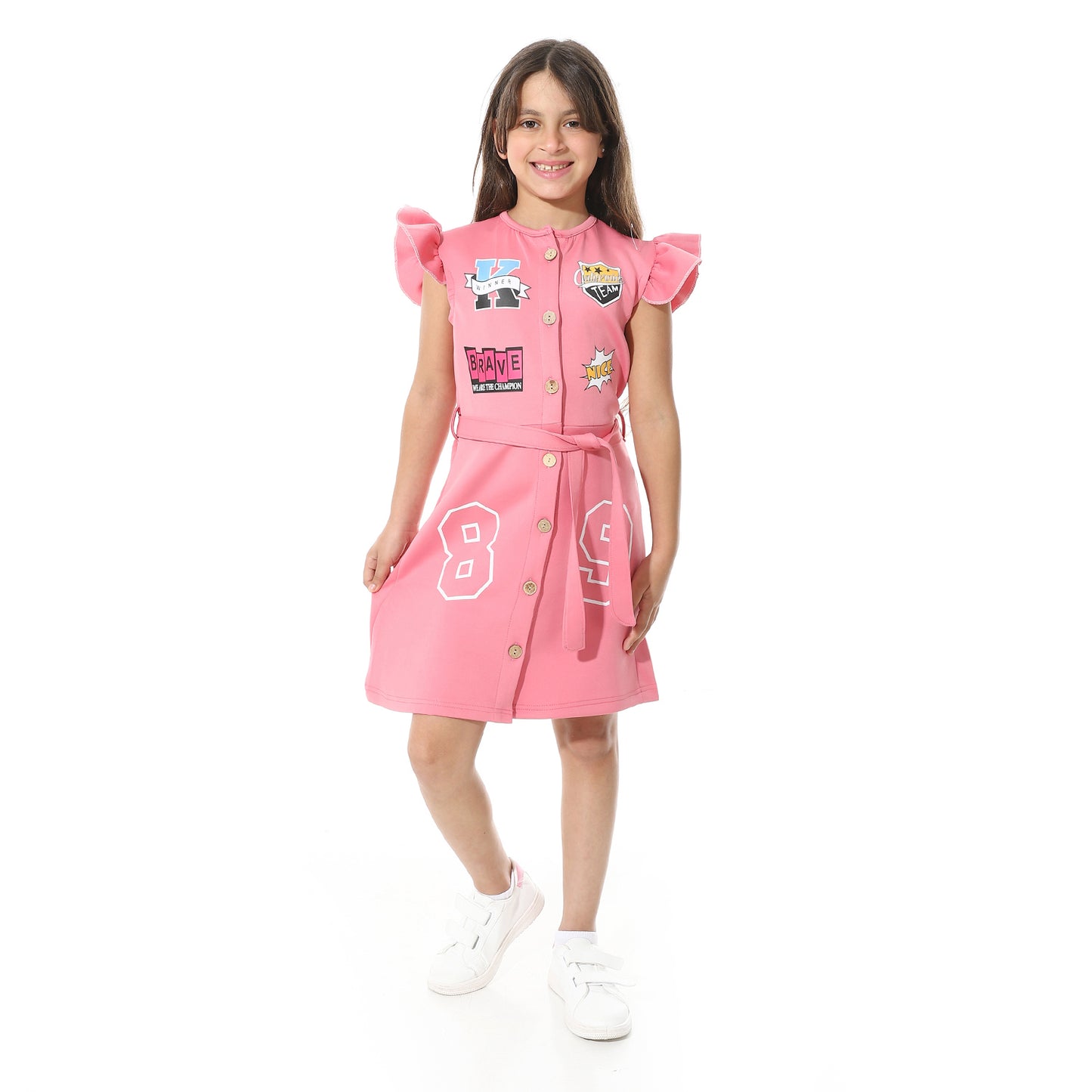 Front Printed Dress