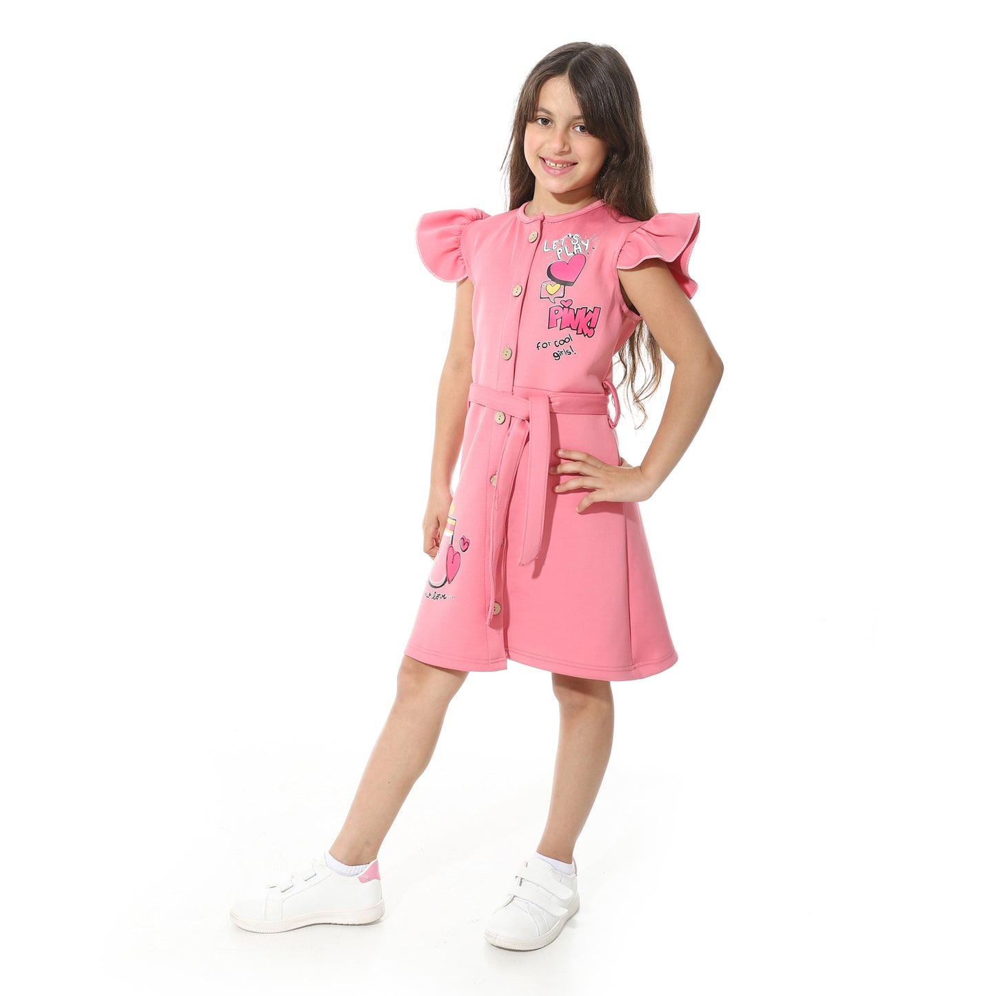 Front Printed Dress