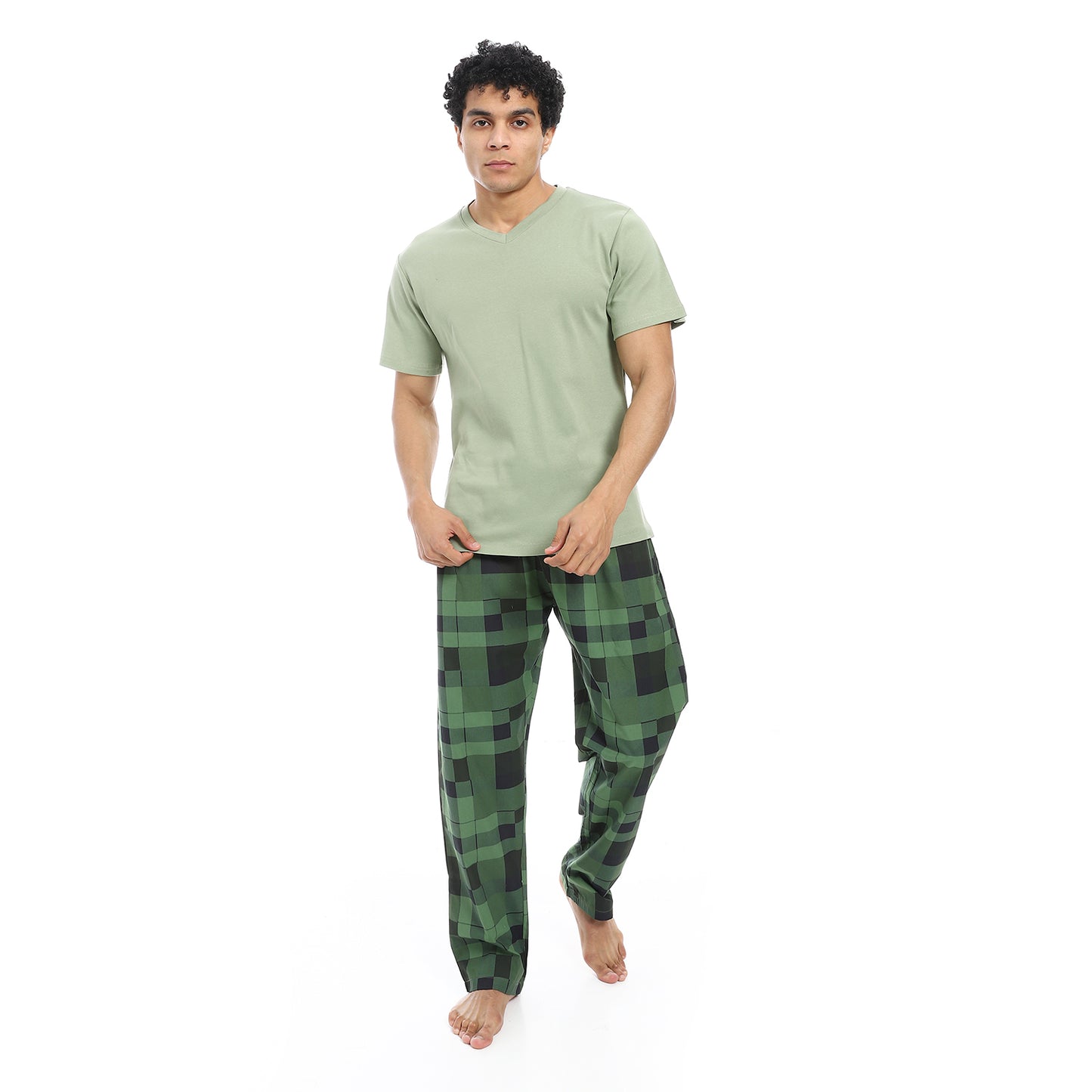 v neck pajama with pants