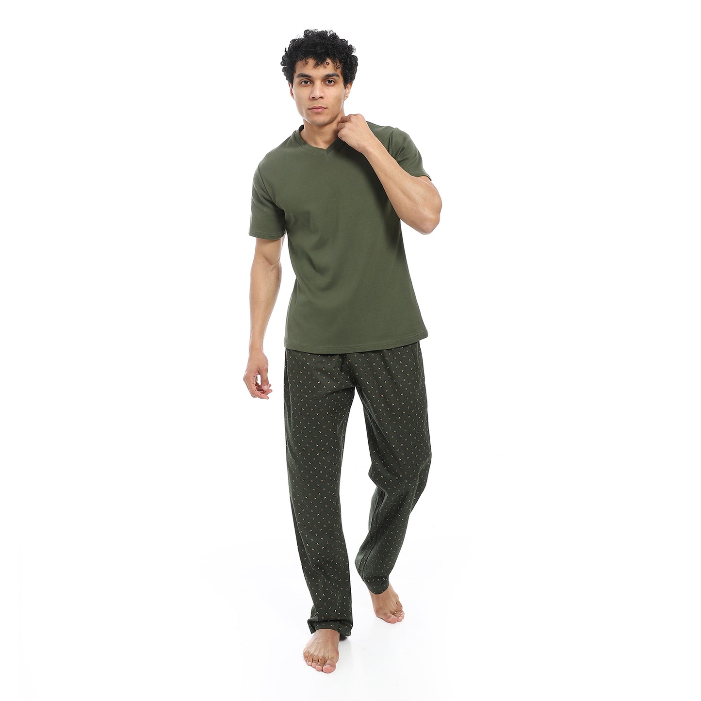 v neck pajama with pants