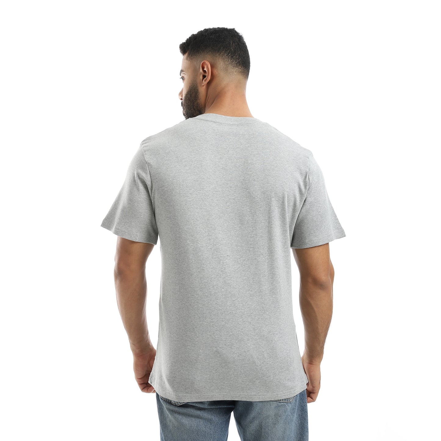 Basic Half Sleeves V- Neck Collar Plain T-Shirt
