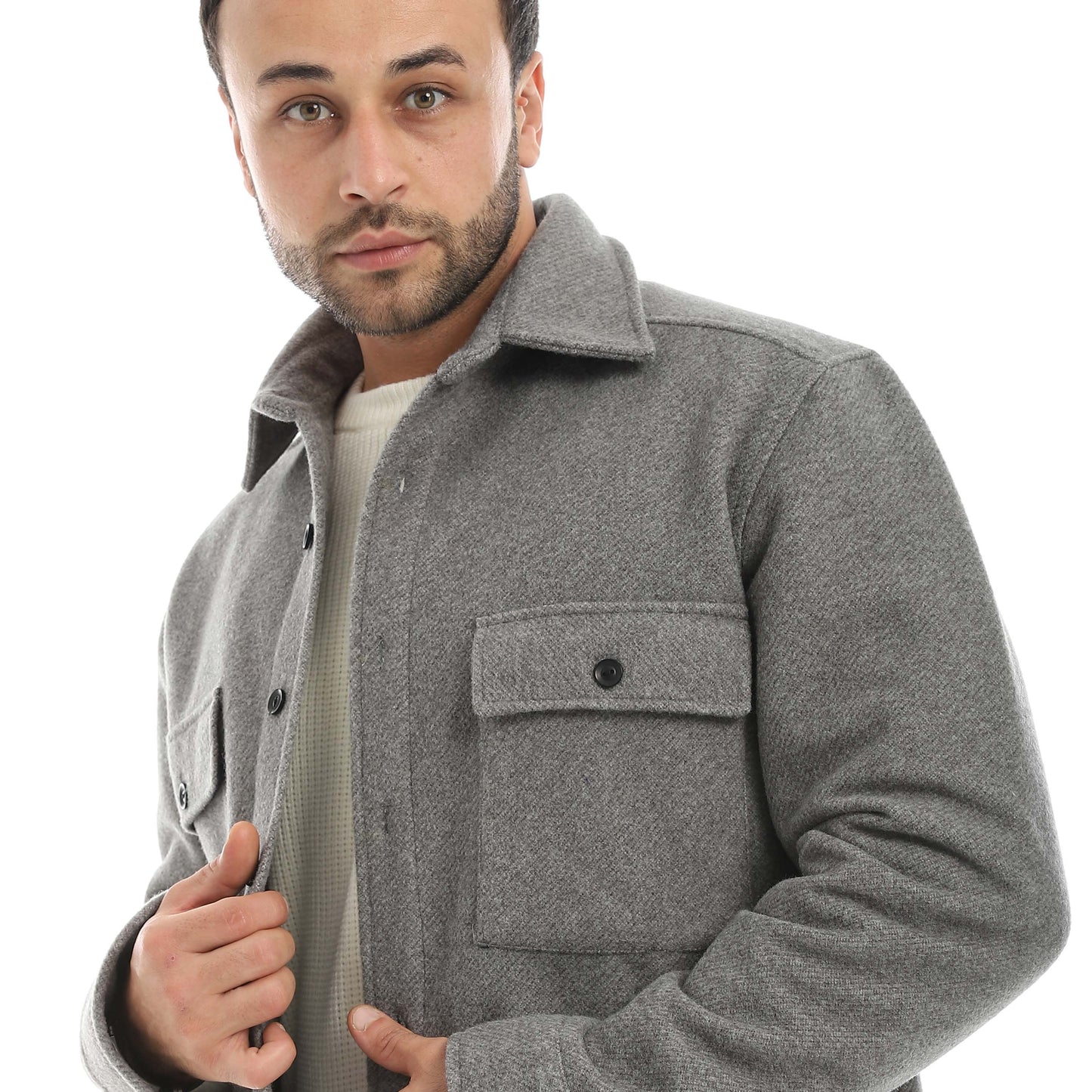 Red Circle Felt Shirt Men