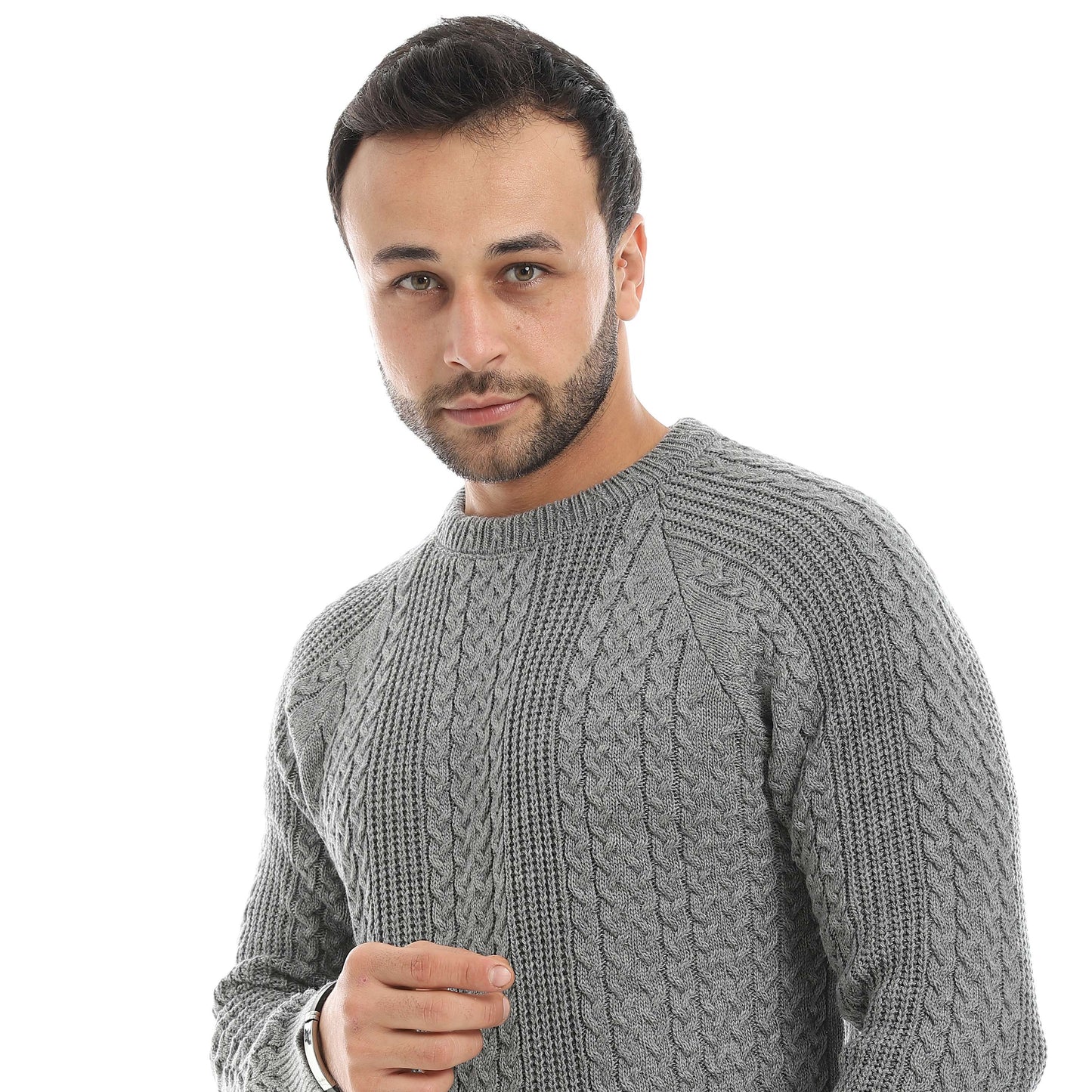 Red Circle Wool Pullover Men