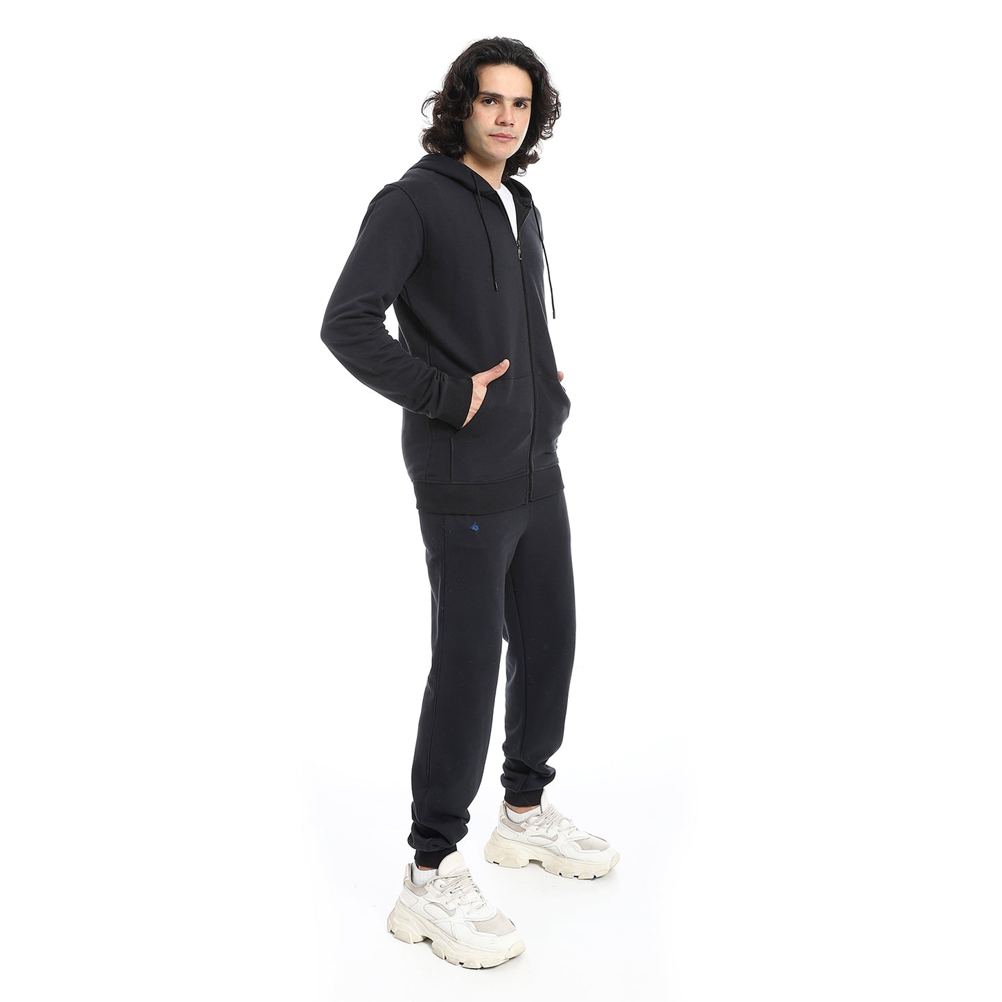 Summer Melton Winter Orange Zipper Hooded Sweatshirt