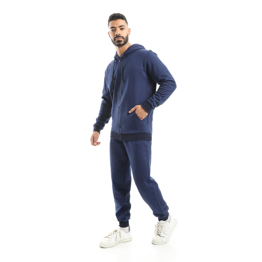 Elastic Waist Hooded Comfy Pants Set