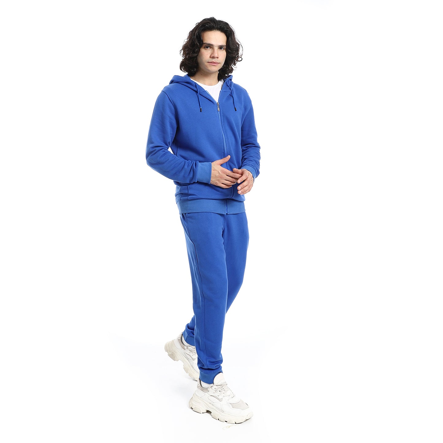 Summer Melton Winter Orange Zipper Hooded Sweatshirt