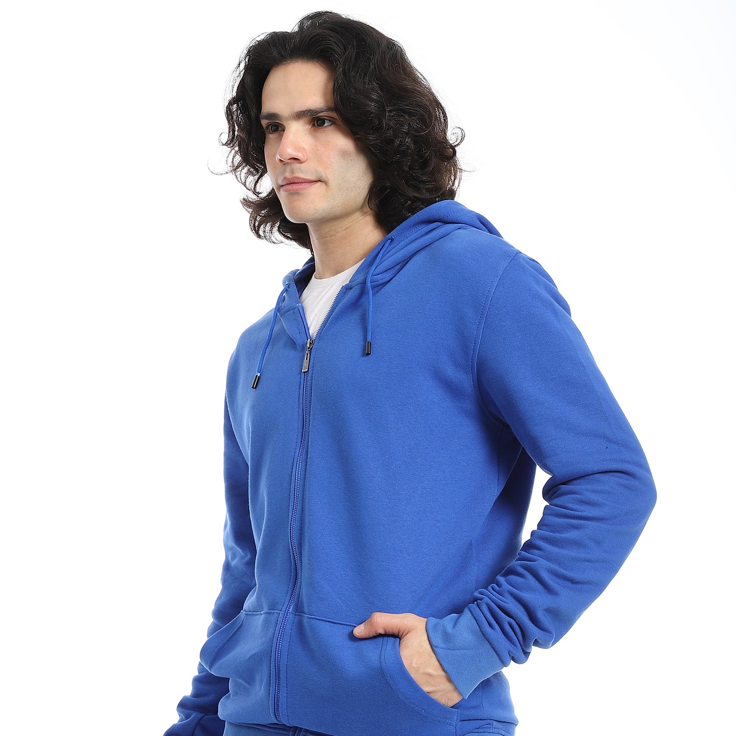 Summer Melton Winter Orange Zipper Hooded Sweatshirt