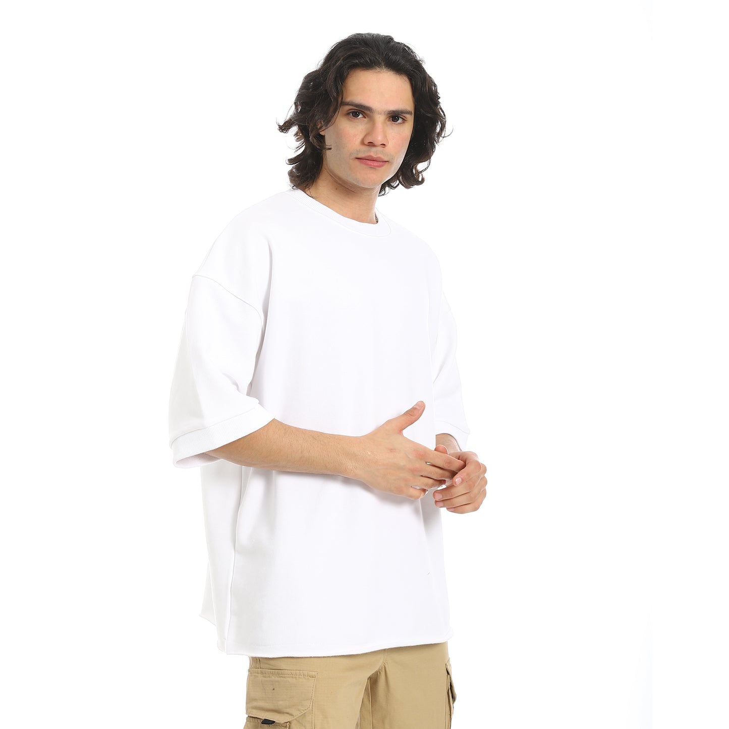 oversized T-shirt, half sleeve, Derby bracelet